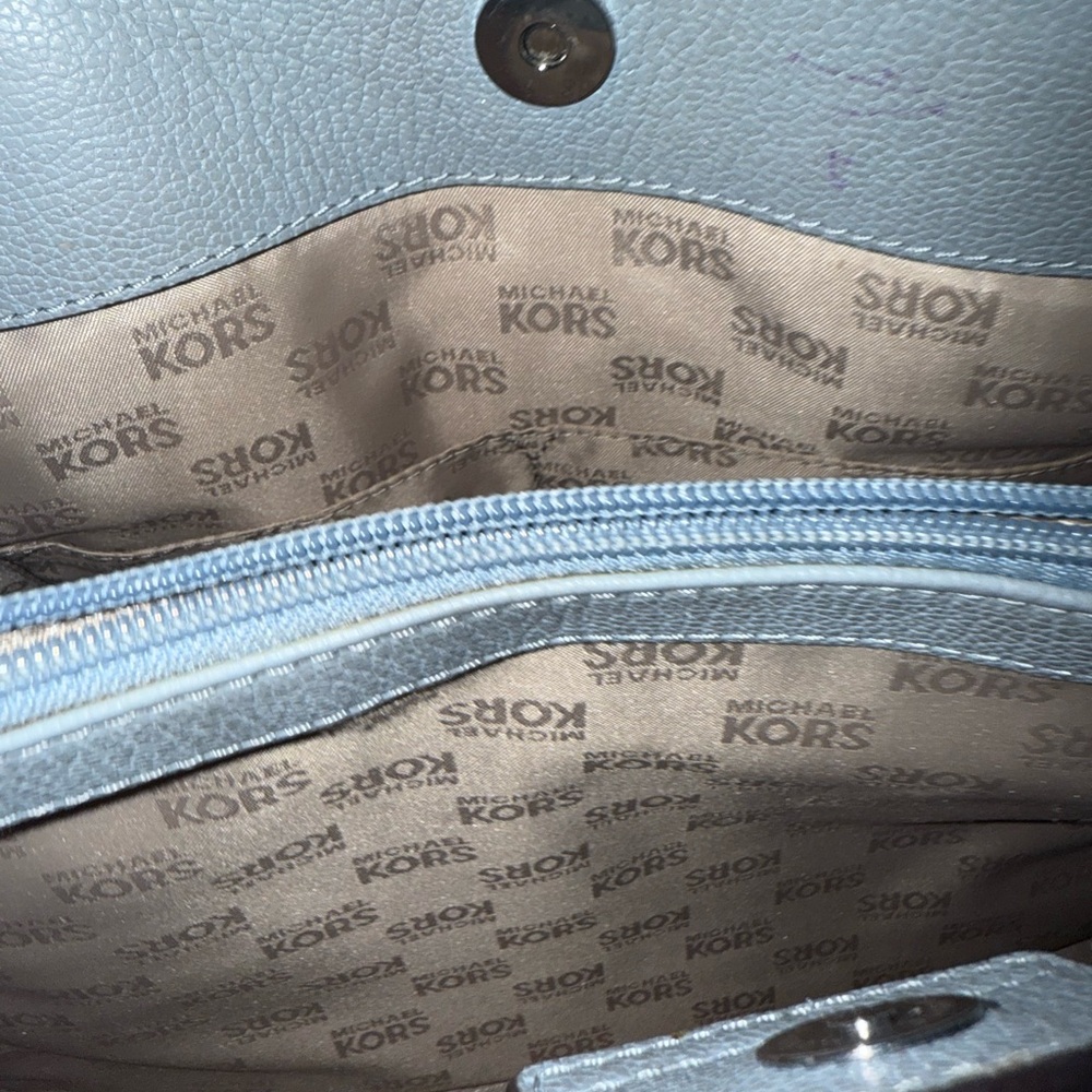 Michael Kors Sky Blue Satchel - Picture 5 of 16